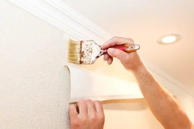 Pose de papier peint à Saint-Drézéry — revêtements muraux et toiles de verre